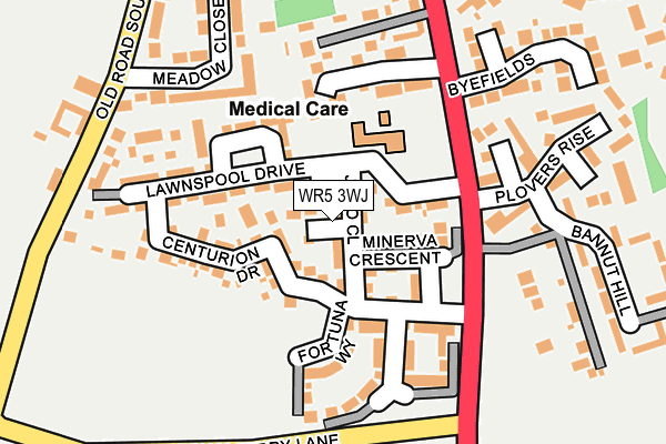 WR5 3WJ map - OS OpenMap – Local (Ordnance Survey) WR5 3WJ map - OS OpenMap – Local (Ordnance Survey)
