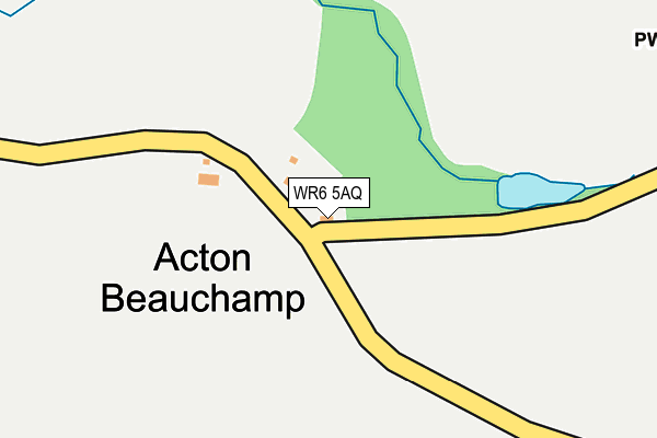 WR6 5AQ map - OS OpenMap – Local (Ordnance Survey) WR6 5AQ map - OS OpenMap – Local (Ordnance Survey)