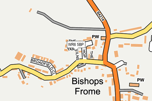 WR6 5BP map - OS OpenMap – Local (Ordnance Survey) WR6 5BP map - OS OpenMap – Local (Ordnance Survey)