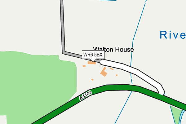 WR6 5BX map - OS OpenMap – Local (Ordnance Survey) WR6 5BX map - OS OpenMap – Local (Ordnance Survey)