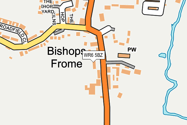 WR6 5BZ map - OS OpenMap – Local (Ordnance Survey) WR6 5BZ map - OS OpenMap – Local (Ordnance Survey)