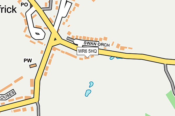 WR6 5HQ map - OS OpenMap – Local (Ordnance Survey) WR6 5HQ map - OS OpenMap – Local (Ordnance Survey)