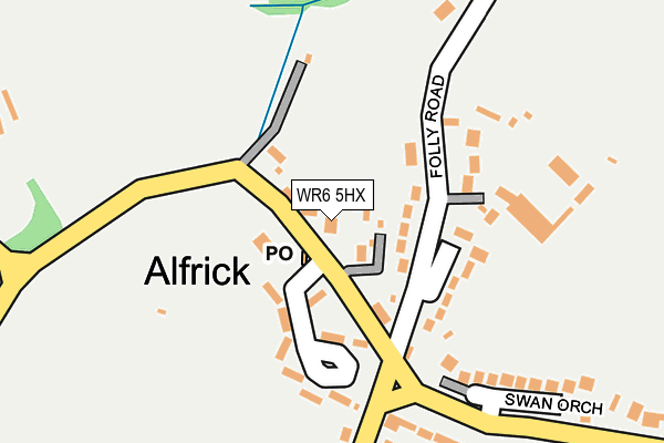 WR6 5HX map - OS OpenMap – Local (Ordnance Survey) WR6 5HX map - OS OpenMap – Local (Ordnance Survey)