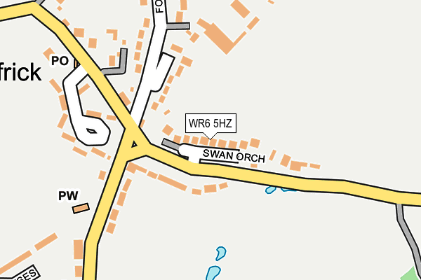 WR6 5HZ map - OS OpenMap – Local (Ordnance Survey) WR6 5HZ map - OS OpenMap – Local (Ordnance Survey)
