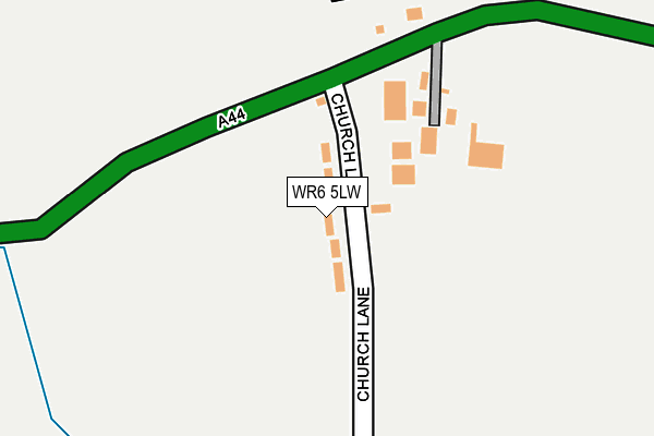 WR6 5LW map - OS OpenMap – Local (Ordnance Survey)