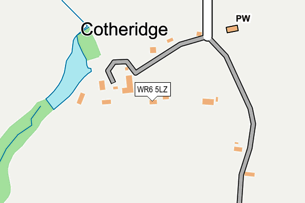 WR6 5LZ map - OS OpenMap – Local (Ordnance Survey)
