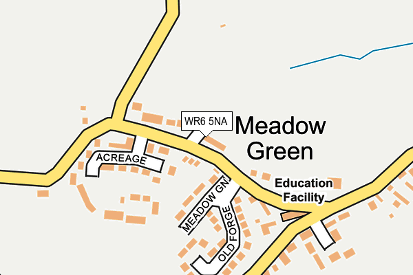 WR6 5NA map - OS OpenMap – Local (Ordnance Survey) WR6 5NA map - OS OpenMap – Local (Ordnance Survey)