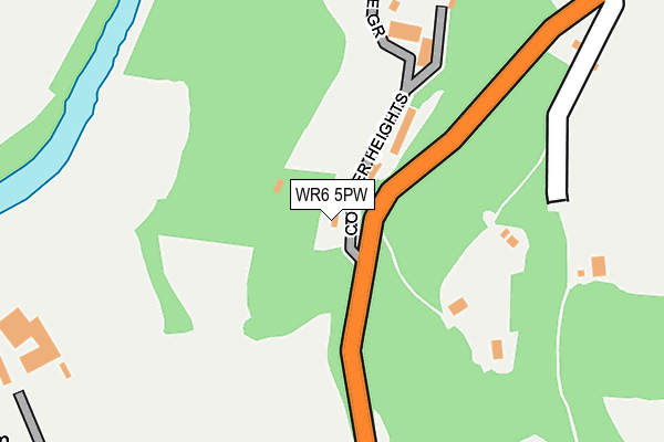 WR6 5PW map - OS OpenMap – Local (Ordnance Survey) WR6 5PW map - OS OpenMap – Local (Ordnance Survey)