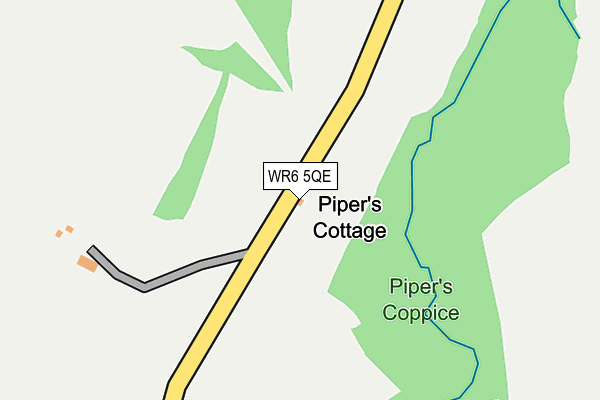 WR6 5QE map - OS OpenMap – Local (Ordnance Survey) WR6 5QE map - OS OpenMap – Local (Ordnance Survey)