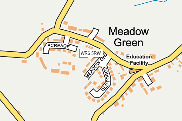 WR6 5RW map - OS OpenMap – Local (Ordnance Survey) WR6 5RW map - OS OpenMap – Local (Ordnance Survey)