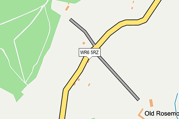 WR6 5RZ map - OS OpenMap – Local (Ordnance Survey) WR6 5RZ map - OS OpenMap – Local (Ordnance Survey)