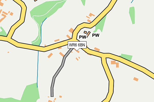 WR6 6BN map - OS OpenMap – Local (Ordnance Survey) WR6 6BN map - OS OpenMap – Local (Ordnance Survey)
