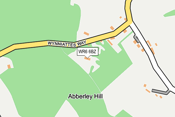 WR6 6BZ map - OS OpenMap – Local (Ordnance Survey)