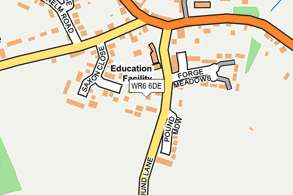 WR6 6DE map - OS OpenMap – Local (Ordnance Survey) WR6 6DE map - OS OpenMap – Local (Ordnance Survey)