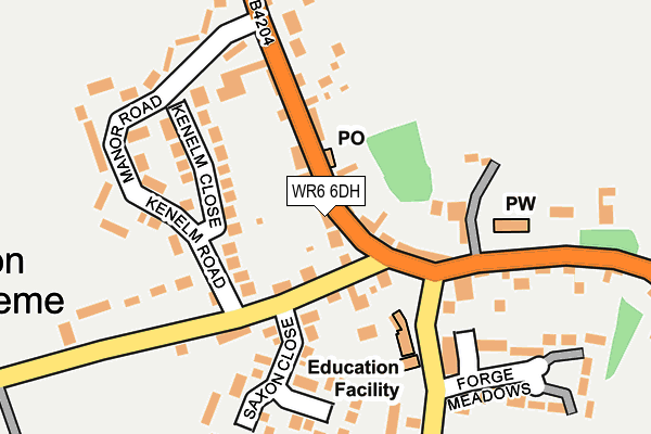 WR6 6DH map - OS OpenMap – Local (Ordnance Survey) WR6 6DH map - OS OpenMap – Local (Ordnance Survey)