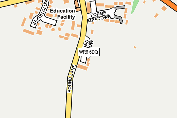 WR6 6DQ map - OS OpenMap – Local (Ordnance Survey) WR6 6DQ map - OS OpenMap – Local (Ordnance Survey)