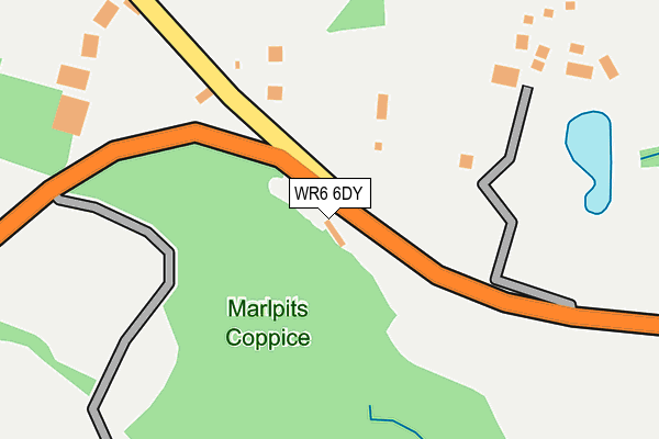 WR6 6DY map - OS OpenMap – Local (Ordnance Survey) WR6 6DY map - OS OpenMap – Local (Ordnance Survey)