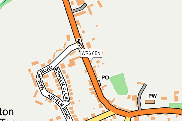 WR6 6EN map - OS OpenMap – Local (Ordnance Survey) WR6 6EN map - OS OpenMap – Local (Ordnance Survey)