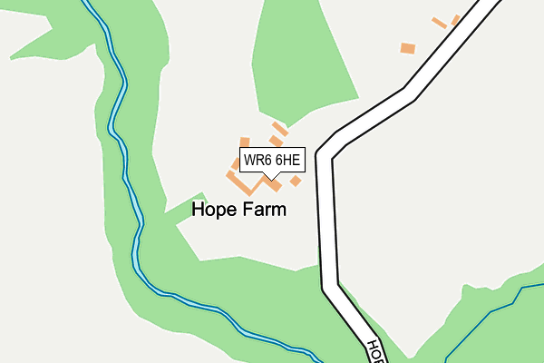 WR6 6HE map - OS OpenMap – Local (Ordnance Survey) WR6 6HE map - OS OpenMap – Local (Ordnance Survey)