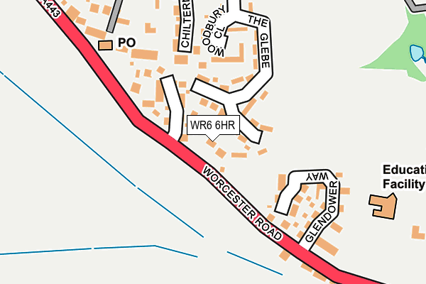 WR6 6HR map - OS OpenMap – Local (Ordnance Survey) WR6 6HR map - OS OpenMap – Local (Ordnance Survey)