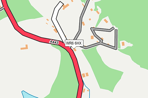 WR6 6HX map - OS OpenMap – Local (Ordnance Survey) WR6 6HX map - OS OpenMap – Local (Ordnance Survey)
