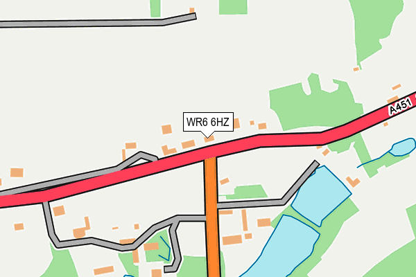 WR6 6HZ map - OS OpenMap – Local (Ordnance Survey) WR6 6HZ map - OS OpenMap – Local (Ordnance Survey)