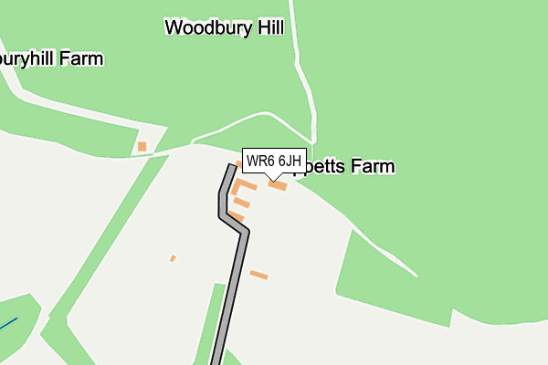 WR6 6JH map - OS OpenMap – Local (Ordnance Survey) WR6 6JH map - OS OpenMap – Local (Ordnance Survey)