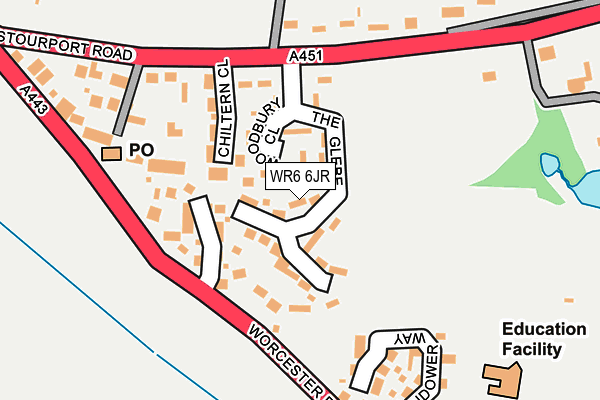 WR6 6JR map - OS OpenMap – Local (Ordnance Survey) WR6 6JR map - OS OpenMap – Local (Ordnance Survey)