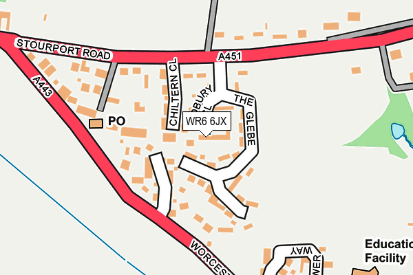 WR6 6JX map - OS OpenMap – Local (Ordnance Survey) WR6 6JX map - OS OpenMap – Local (Ordnance Survey)