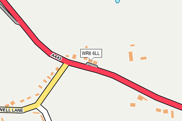 WR6 6LL map - OS OpenMap – Local (Ordnance Survey) WR6 6LL map - OS OpenMap – Local (Ordnance Survey)