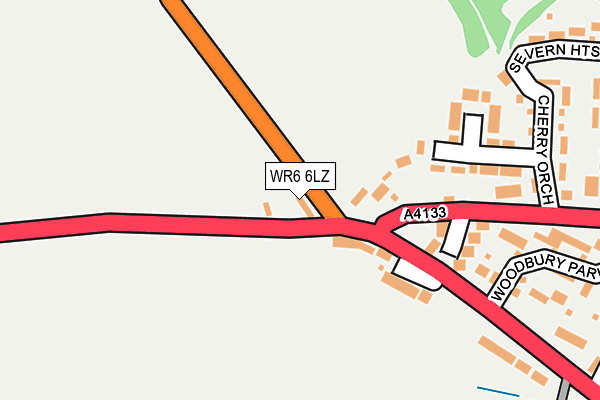 WR6 6LZ map - OS OpenMap – Local (Ordnance Survey)
