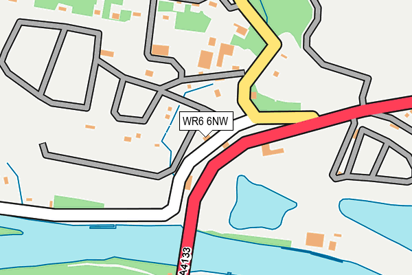 WR6 6NW map - OS OpenMap – Local (Ordnance Survey)