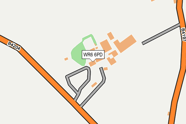 WR6 6PD map - OS OpenMap – Local (Ordnance Survey)
