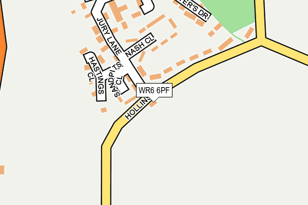 WR6 6PF map - OS OpenMap – Local (Ordnance Survey) WR6 6PF map - OS OpenMap – Local (Ordnance Survey)
