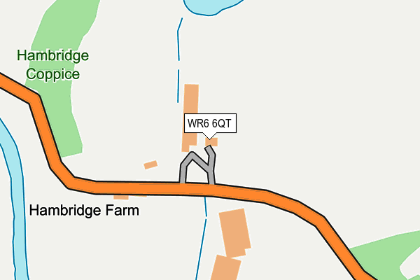 WR6 6QT map - OS OpenMap – Local (Ordnance Survey) WR6 6QT map - OS OpenMap – Local (Ordnance Survey)