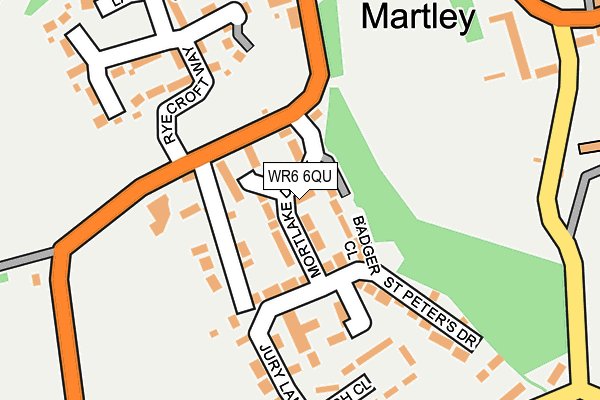 WR6 6QU map - OS OpenMap – Local (Ordnance Survey) WR6 6QU map - OS OpenMap – Local (Ordnance Survey)
