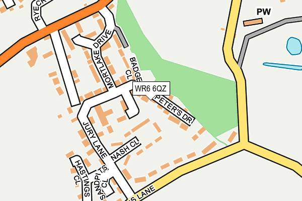 WR6 6QZ map - OS OpenMap – Local (Ordnance Survey) WR6 6QZ map - OS OpenMap – Local (Ordnance Survey)