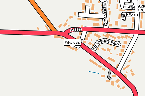 WR6 6SZ map - OS OpenMap – Local (Ordnance Survey) WR6 6SZ map - OS OpenMap – Local (Ordnance Survey)
