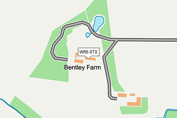 WR6 6TX map - OS OpenMap – Local (Ordnance Survey) WR6 6TX map - OS OpenMap – Local (Ordnance Survey)