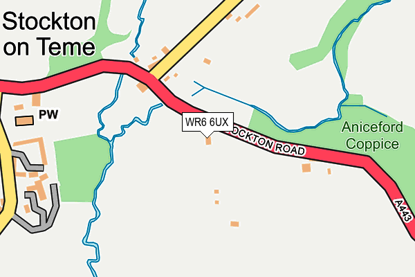 WR6 6UX map - OS OpenMap – Local (Ordnance Survey) WR6 6UX map - OS OpenMap – Local (Ordnance Survey)