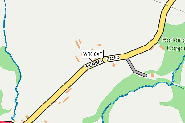 WR6 6XF map - OS OpenMap – Local (Ordnance Survey) WR6 6XF map - OS OpenMap – Local (Ordnance Survey)