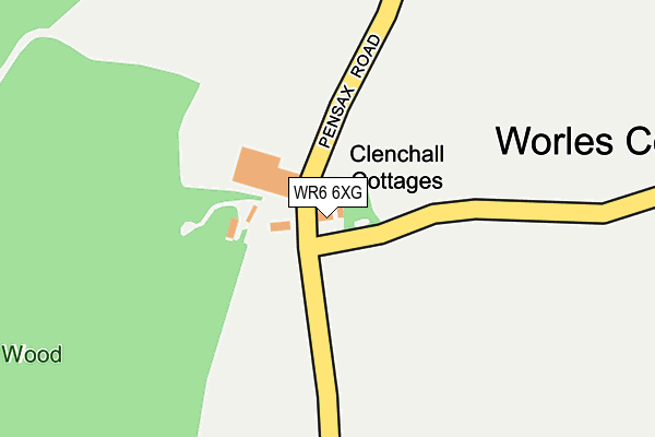 WR6 6XG map - OS OpenMap – Local (Ordnance Survey) WR6 6XG map - OS OpenMap – Local (Ordnance Survey)