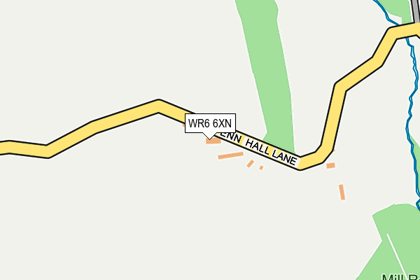 WR6 6XN map - OS OpenMap – Local (Ordnance Survey) WR6 6XN map - OS OpenMap – Local (Ordnance Survey)