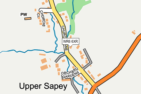 WR6 6XR map - OS OpenMap – Local (Ordnance Survey) WR6 6XR map - OS OpenMap – Local (Ordnance Survey)