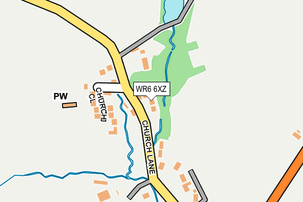 WR6 6XZ map - OS OpenMap – Local (Ordnance Survey) WR6 6XZ map - OS OpenMap – Local (Ordnance Survey)