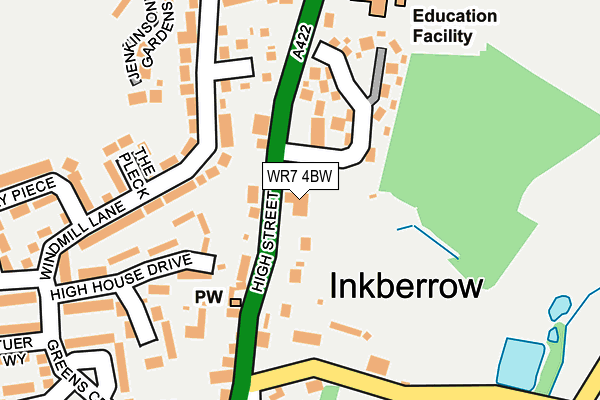 WR7 4BW map - OS OpenMap – Local (Ordnance Survey) WR7 4BW map - OS OpenMap – Local (Ordnance Survey)