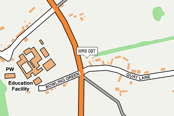 WR8 0BT map - OS OpenMap – Local (Ordnance Survey) WR8 0BT map - OS OpenMap – Local (Ordnance Survey)