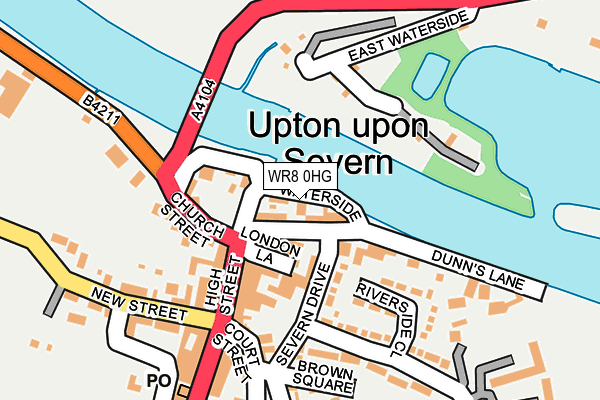 WR8 0HG map - OS OpenMap – Local (Ordnance Survey) WR8 0HG map - OS OpenMap – Local (Ordnance Survey)