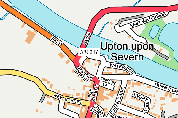 WR8 0HY map - OS OpenMap – Local (Ordnance Survey) WR8 0HY map - OS OpenMap – Local (Ordnance Survey)