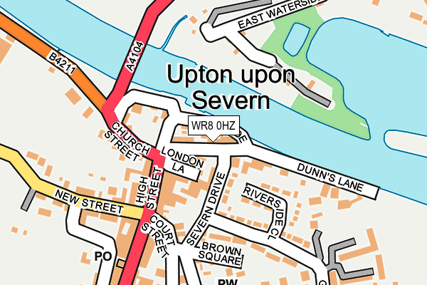 WR8 0HZ map - OS OpenMap – Local (Ordnance Survey) WR8 0HZ map - OS OpenMap – Local (Ordnance Survey)